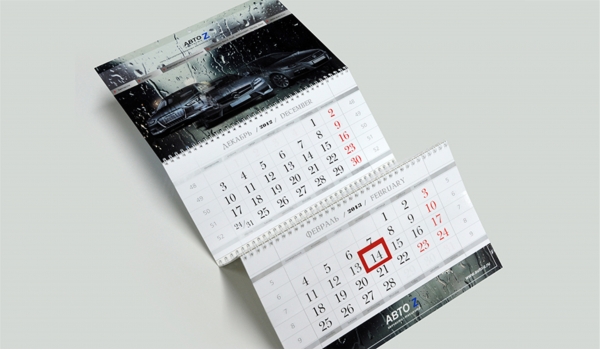 Дизайн настенного календаря