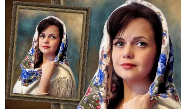 Портрет в стиле масляной живописи